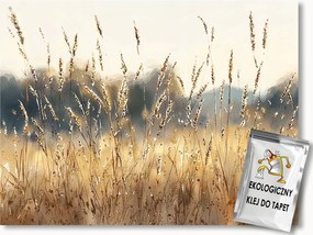 Fotótapéta Flizelina Falu Nyár Rét Mező Gabona Kalászok Aratás 416x290 ragasztó