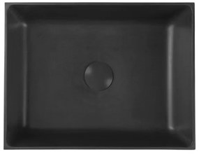 Sapho - FORMIGO munkalapra helyezhető mosdó 47,5x36,5 cm beton/fekete