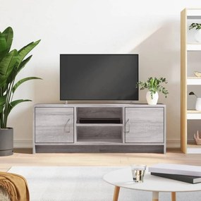 Szürke sonoma színű szerelt fa TV-szekrény 102x30x37,5 cm