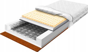 140x200 rugós matrac latexből és kókuszból 22cm antiallergén bonell H3