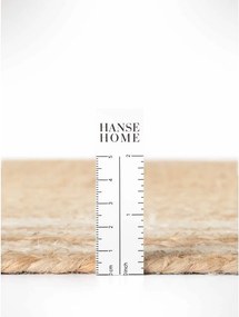 Krémszínű-natúr színű kétoldalas-kézi szövésű juta futószőnyeg 70x200 cm Jutta – Hanse Home