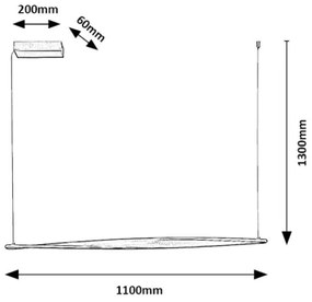 Rabalux 72234 - LED Csillár zsinóron ELVIO LED/28W/230V