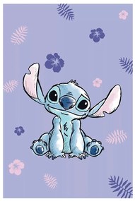 Disney Lilo és Stitch, A csillagkutya Purple mikroflanel takaró 100x150cm