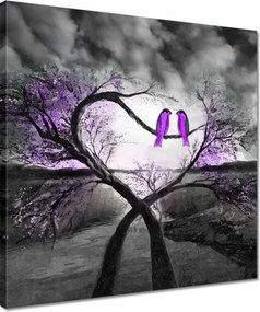 Vászonkép 40x40 Udvarlás a holdfényben