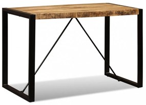 tömör nyers mangófa étkezőasztal 120 cm