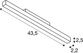 SLV 48V SYSTEM 1006636 Sínreflektor 24x14W/LED 3000K 1230lm IP20