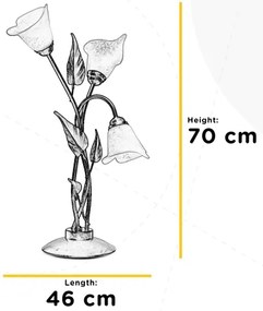 ONLI - Asztali lámpa MIRANDA 3xE14/6W/230V 70 cm