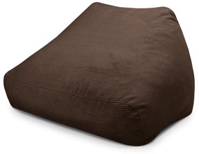 Sötétbarna kordbársony babzsákfotel Sofa Snug – SLOWDOWN