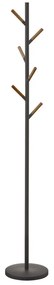 Plain Pole Hanger fekete állófogas bükkfa részletekkel - YAMAZAKI