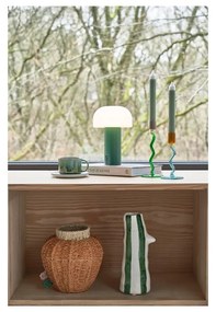 Fehér-zöld LED asztali lámpa (magasság 22,5 cm) Styles – Villa Collection