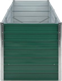 vidaXL zöld horganyzott acél kerti magaságyás 240 x 80 x 77 cm