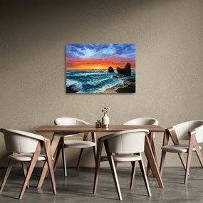 Kép - naplemente (üvegen) (70x50 cm)