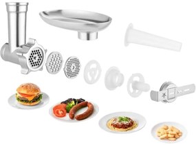 Sencor konyhai robotgép 1700W, rozsdamentes tál, matt króm kivitel