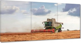 Vászonkép 60x30 Kombájn a gabonamezőn