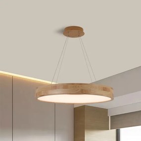 Brilagi -LED függőlámpa kábellel FALCON WOOD LED/40W/230V 3000/4000/6000K 60 cm fa