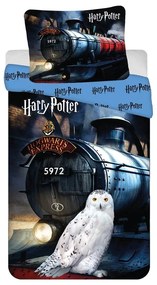 Egyszemélyes pamut gyerek ágyneműhuzat 140x200 cm Harry Potter "Hogwarts Express" – Jerry Fabrics