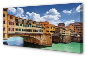 Canvas képek Olaszország River Bridges épületek 100x50 cm