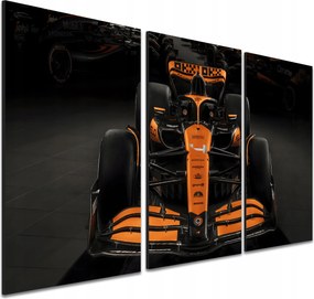 McLaren Forma 1 fali kép, Lando Norris F1 triptichon, 40x90 cm
