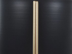 Fekete és arany fém virágtartó 41 cm LEFKI Beliani