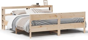 vidaXL tömör fenyőfa ágy matrac nélkül 200 x 200 cm