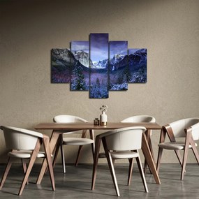 Téli hegyi tájkép (150x105 cm)