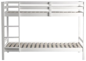 Gyerek emeletes ágy 90 cm Invocato (fehér) (ágyráccsal). 1116361