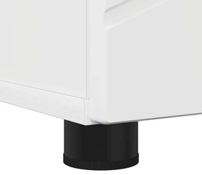 Fürdőszobai magas szekrény Magasfényű fehér 30 x 35 x 192 cm