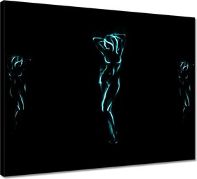 Vászonkép 50x40 Forró lány Türkiz