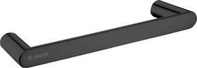 Deante Round, falra szerelhető törölközőtartó 300 mm, matt fekete, DEA-ADR_N611