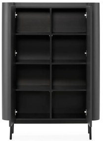 Fekete szekrény 100x140x40 cm Willa – MOME