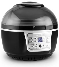 Klarstein VitAir Turbo, forrólevegős fritőz, 1400 W, 9 l, szürke-fekete