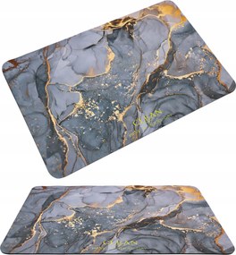 Fürdőszobaszőnyeg Gyorsan Száradó Fürdőszobaszőnyeg Márvány 50X80 cm