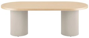 Étkezőasztal kőrisfa dekoros asztallappal 100x220 cm Solva – House Nordic
