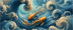 Kép - Aranyhalak (120x50 cm)