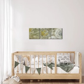 Kép - A szél által hordozott pitypang (órával) (90x30 cm)