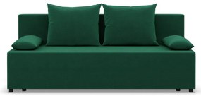 Nobu kanapé, bársony, zöld
