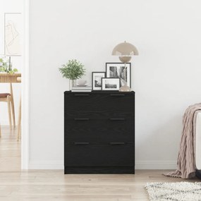 Fekete Tölgy Konyhai Szekrény 60x30x70 cm Műanyag Fa