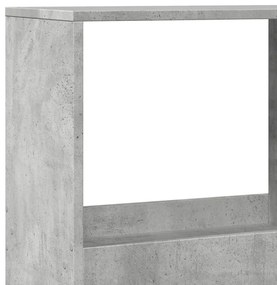 betonszürke szerelt fa térelválasztó 100 x 33 x 175 cm