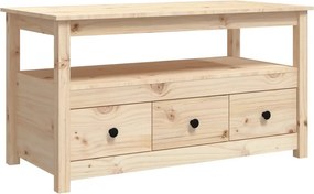 vidaXL tömör fenyőfa dohányzóasztal 102 x 49 x 55 cm