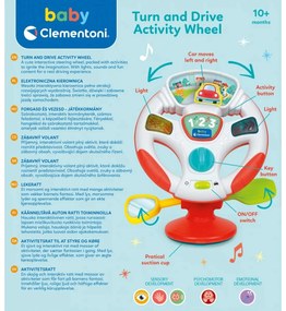 Clementoni Interaktív kormánykerék, 18 cm átmérőjű