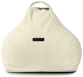 Krémszínű buklé gyerek babzsákfotel Game Amuse – SLOWDOWN