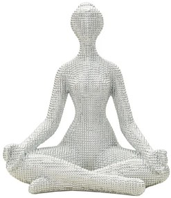 Jóga női ezüst 20,5x15,5x23 cm