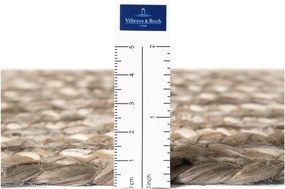 Világos natúr színű-sötét natúr színű kétoldalas-kézi szövésű juta futószőnyeg 80x200 cm Juno – Hanse Home