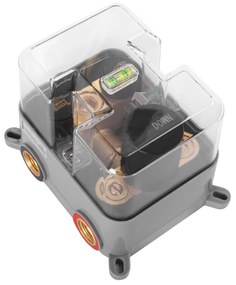 rejtett Zuhanyszett Rea LUNGO Black Matt BOX