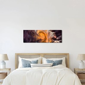 Absztrakt kép - univerzum (órával) (90x30 cm)