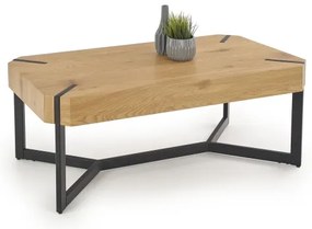 Kávésasztal LAVIDA 43x110 cm arany tölgy/fekete