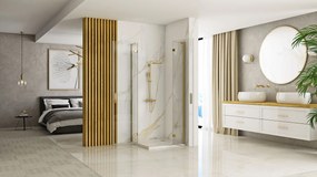Zuhanykabin REA Hugo 80x80 Gold Brush