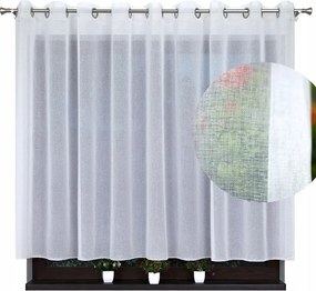 Függöny batiszt készre szerelve ólommal 400x160 cm fehér