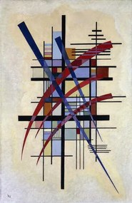 Reprodukció Zeichen mit Begleitung (1927), Wassily Kandinsky