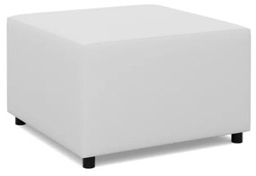 Panama puff, műbőr, 70x70, fehér